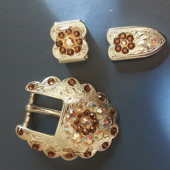 3 PC belt buckle, loop & tip - NWOT - Picture 11 of 13